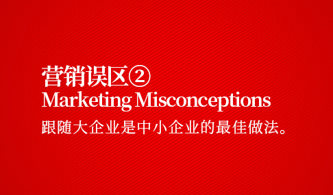 营销误区二：跟随大企业是中小企业的最佳做法